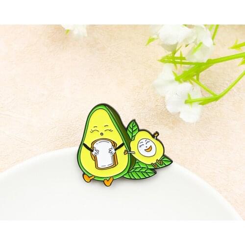XEDZ Cartoon Summer Fruit Lemon and Tree Enamel Pin Fashion Trendy Cute Brooch Clothes Jewelry Gift For Women