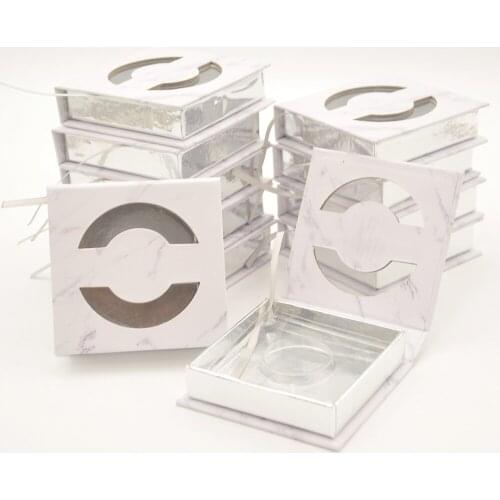 Wholesale false Eyelash Packaging Box Lash Boxes Packaging Custom Logo fake Mink eyelashes Strips square Empty gift Case Vendors