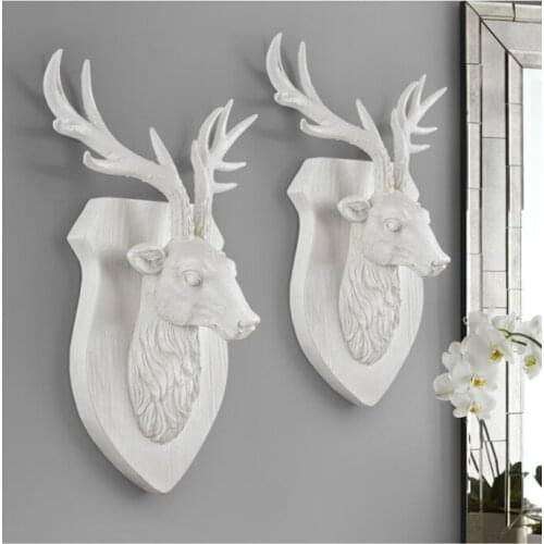 Animal Deer Head Elephant Hanging Stereo Creative Livingroom Mural Home Wall Background Decoration