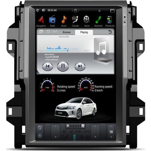 12.1" Tesla Type Android 10 7.1 6.0 Fit TOYOTA Fortuner /Revo 2016-2017 2018 2019 AUTO A/C Car DVD Player Navigation GPS Radio