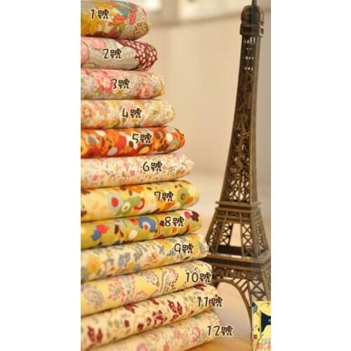 YY DIY Brightly Shining Perfect Patchwork 24x24cm 12pcs Cotton fabric home Textiles Cotton Poplin for sewing 100% cotton