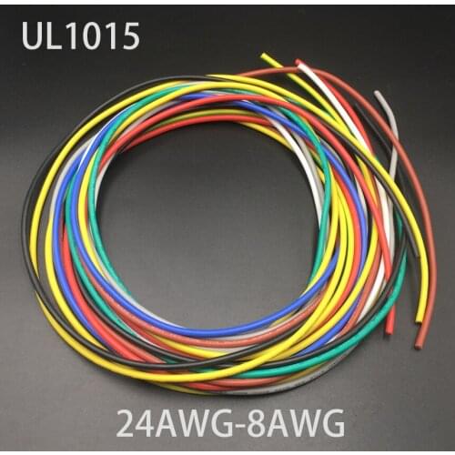 16AWG 3.1mm OD UL1015 600V 105C Wrapping Tinned Copper Silicone Rubber Stranded Braid Electrical Wire Cable Cord