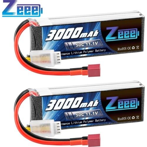 2units Zeee 11.1V 50C 3000mAh 3S Lipo Battery Softcase Battery with Deans Connector for RC Helicopter RC Airplane Car Truck Boat