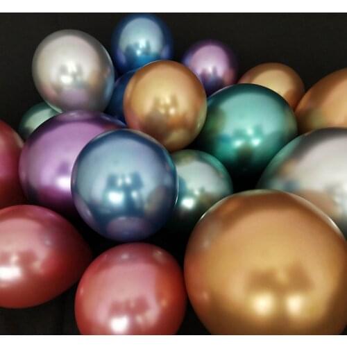 25Pcs 12" Mixed Metallic Color Latex Balloons Celebration Party Wedding Birthday