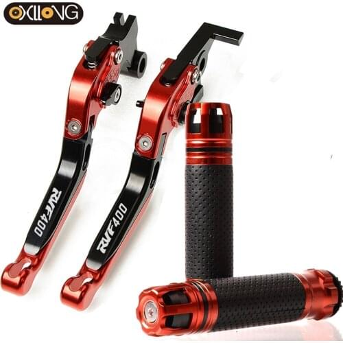 Motorcycle Accessories Aluminum Brake Clutch Levers Handlebar grip Handle Hand Grips For HONDA RVF400 NC35 1994 1995 1996