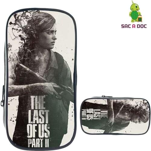 3D Print The Last of Us Pencil Case Storage Cosmetic Bag Cartoon Fashion Kids School Supplies Stationery Zipper Make Up New Box