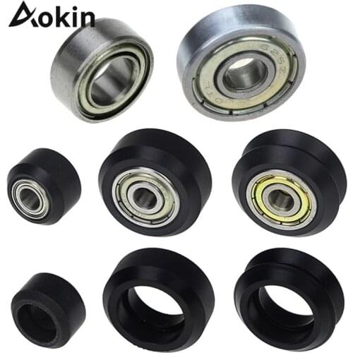 CNC Openbuilds Plastic Wheel MR105ZZ 625ZZ 3D Printer Parts POM V-slot Bearing Bore 5mm Passive Round Gear Perlin Wheel Pulley
