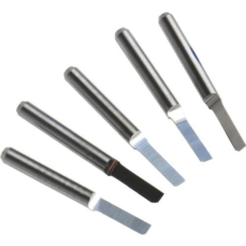 5pcs 1/8" shank diameter half straight bits Flat Bottom CNC Router Tool, Cutting Bit,Carving Tools 2.5x8mm