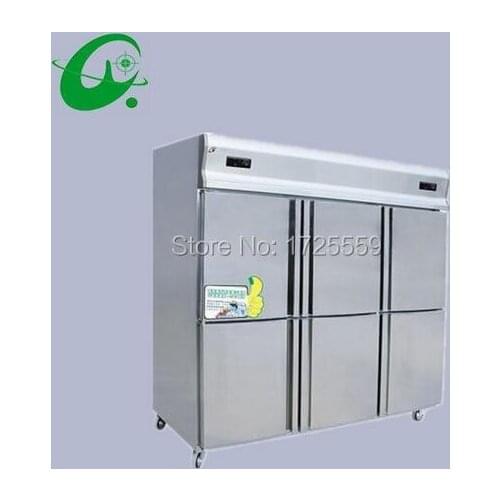 Double temperature refrigeration refrigerator six door kitchen freezing storage frezzer brass chinese refrigerator