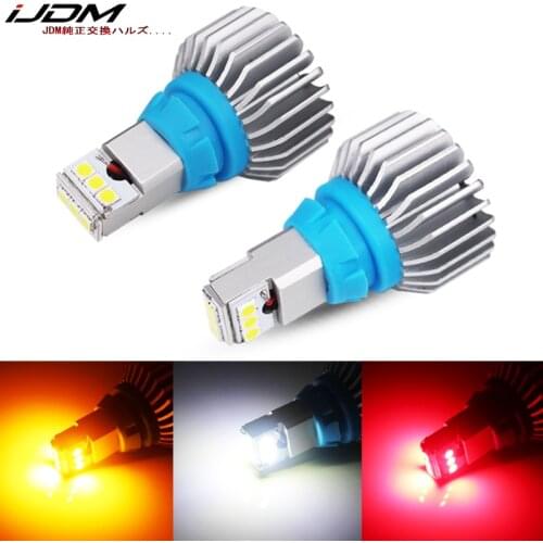IJDM W16W T15 LED 912 921 Car Reverse Bulb Canbus OBC Error Free Auto Backup Light Turn Signal Brake Lamp Red Amber White 12V