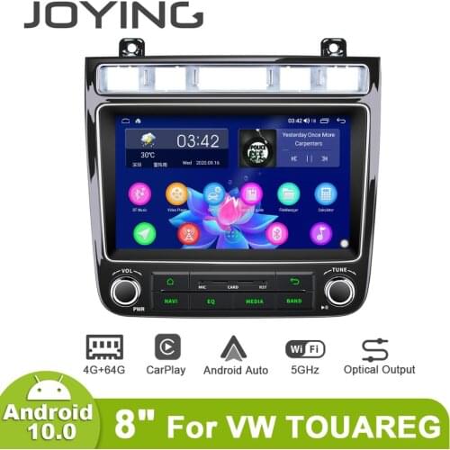 JOYING Android 10.0 Car radio player Octa Core 4GB&64GB support 4G fast boot with DSP RDS BT autoradio for Volkswagen VW Touareg