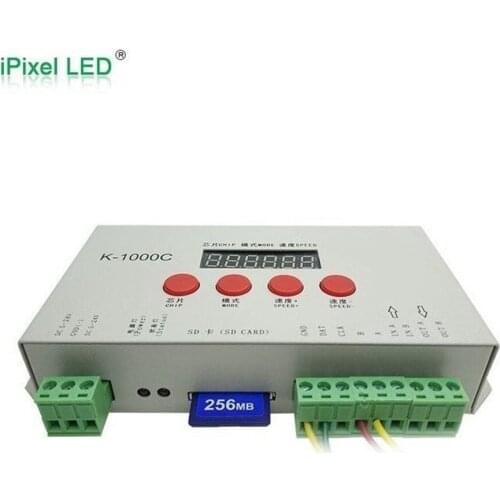 T-1000 controller,led pixel controller,support WS2801,LPD6803,WS2811,UCS1903/1904 Etc;max 2048pixels controlled