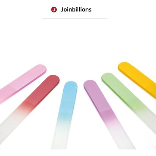 14cm Long Colorful Manicure Glass Nail File