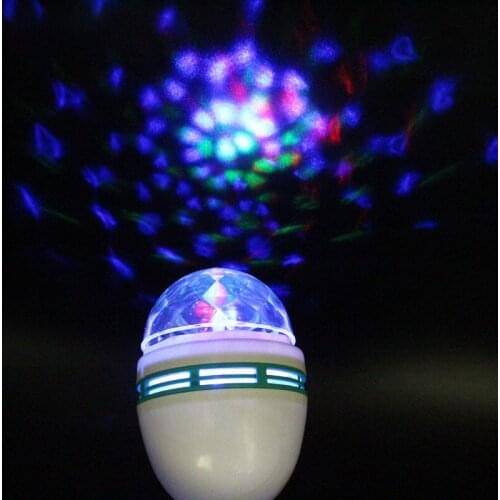E27/B27 3W RGB Lamp LED Bulb Light Stage Bulb Disco DJ Party Dance Lighting For Home Decoration Lighting Lamps Xmas