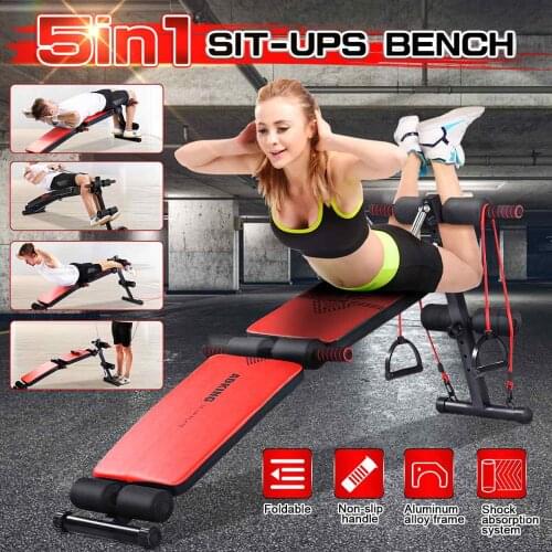 Multiple Uses Bench Press Home Gym Machine Sit Up 4 Height Abdominal Benches Board Home Fitness Equipment Workout Bench Exercise
