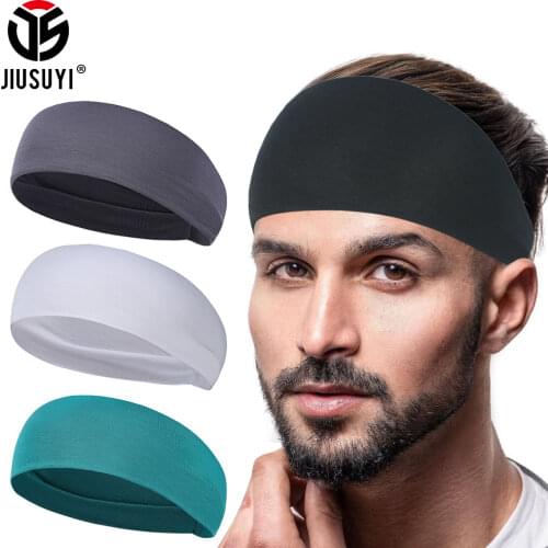 Fashion Sweatband Headband Wide Version Absorbent Soft Smooth Super Elastic Breathable Comfortable Sweat Hair Head Band Girl Men