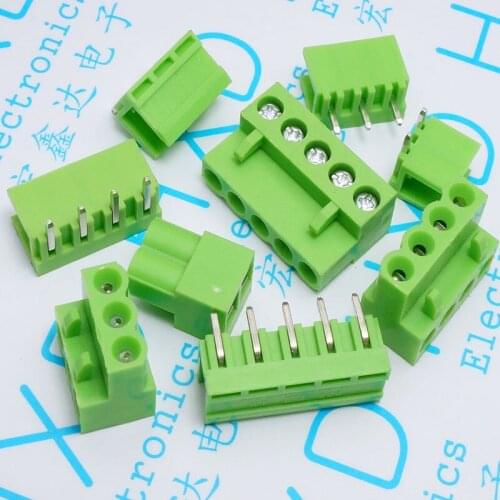 Green HT3.96MM 2P3P4P5P6P8P HT3.96 Terminals Set of straight legs