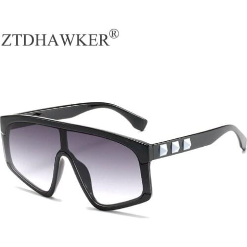 New Piece Big Frame Sunglasses Personality Men and Women Fashion Wild Shade Eyeglasses