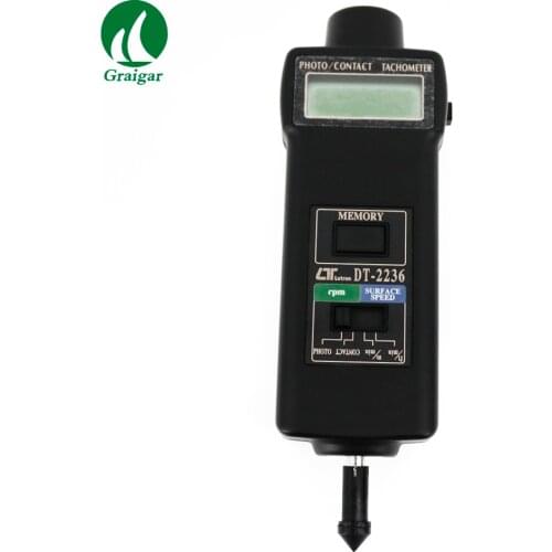 New DT2236 Multifunctional Digital Tachomete Used to Measure Rotative Velocity,Surface Speed,Frequency of Motor