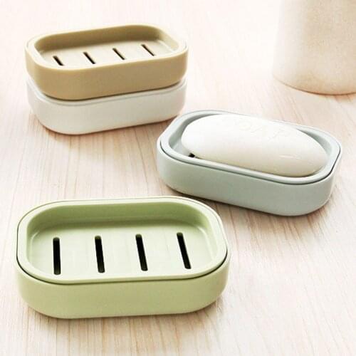 New style bathroom disc box household shower travel hiking rack container plastic soap box dispenser soap holder