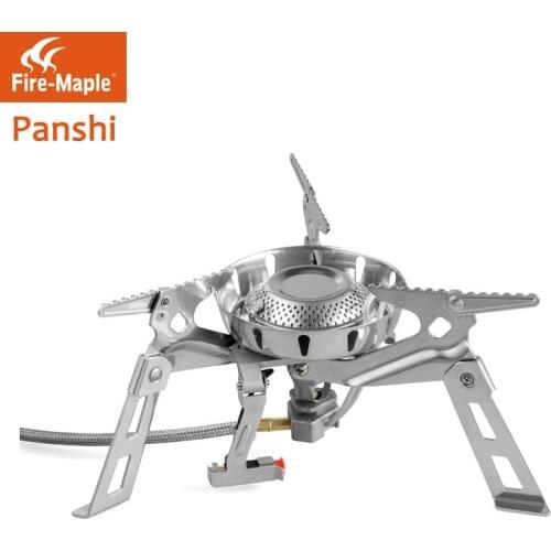 Fire maple rock fission wind furnace head cold stove outdoor picnic stoves electronic lighter preheating tube cooker