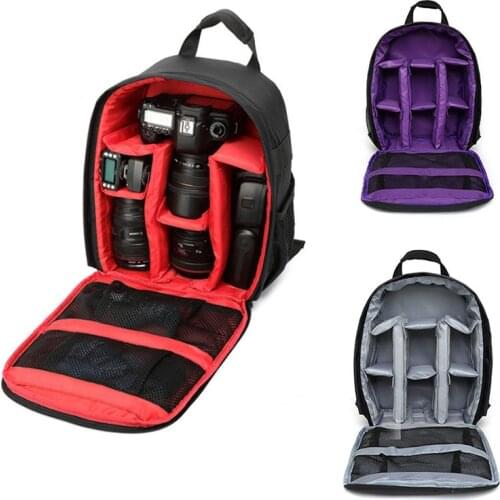 SLR Camera Backpack Multi-functional Shockproof Digital Camera Bag Outdoor Waterproof Camera Photo Bag Case for Nikon for Canon