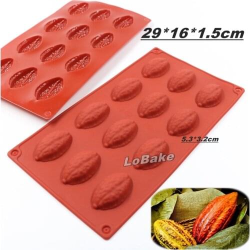 12 cavities olive coco fruit lemon shape silicone cake mold soap moldes chocolate fondant pudding jelly DIY bakery gadgets