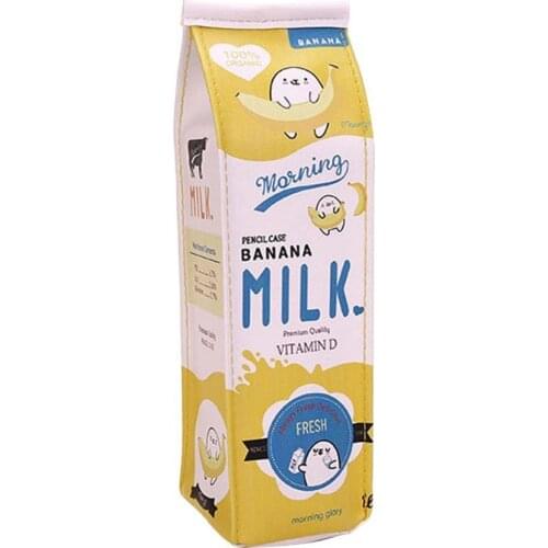 Pen Storage Bag Washable Large Capacity Faux Leather Zipper Pens Storage Pouch Office Desktop Organizer Storage Bag for Girl