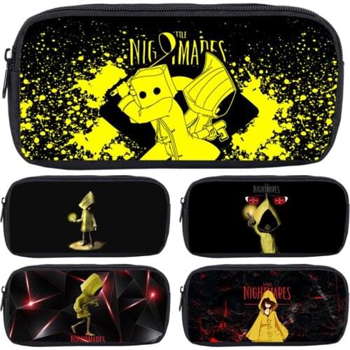 Hot Game Little Nightmares Pen Bag Zipper Pencil Case Kids Birthday Gift Pencil Holder Cosmetic Pouch Students Wallet Purse Bag