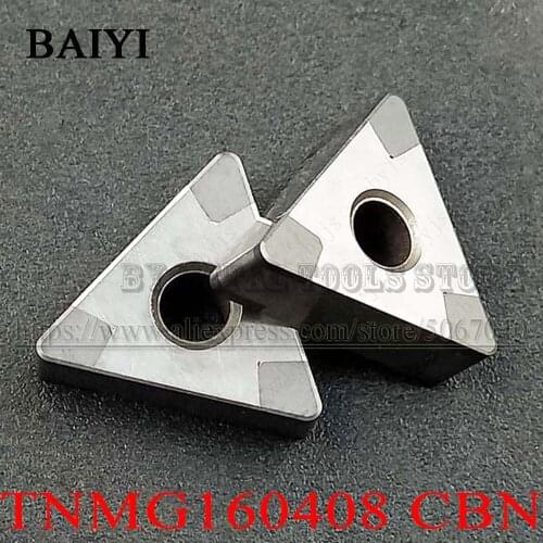 TNMG160408 CBN-6 TNMG 160408 Diamond Insert Can use 6 angles HRC50-HRC68 Boron nitride insert for Hard steel and Cast Iron
