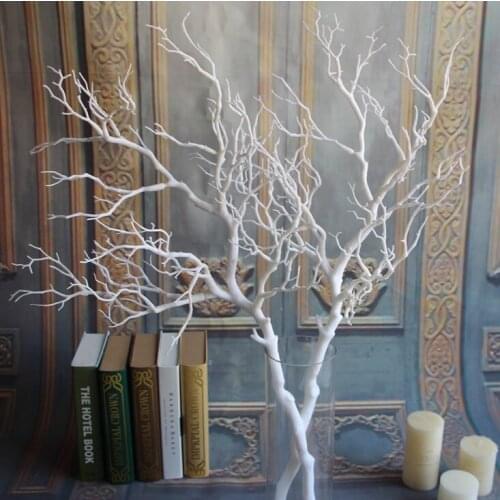 1PCS Artificial Black White Tree Branches Plastic Coral Artificial Flowers for Home Wedding Decorative Dried Tree Branches H90CM