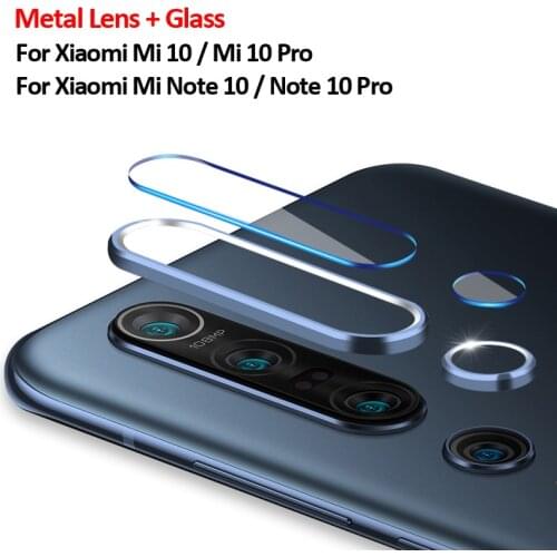 Camera Protection Cover For Xiaomi Mi Note 10 Pro Glass Metal Camera Lens Protector for Xiaomi Mi 10 5G Mi A3 Screen Protector