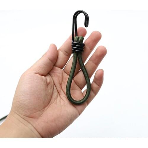 1Pc Outdoor Elastic Tent Bungee Rope Camp Canopy Luggage Stretch Buckle Ground Nail Fix Strap Hiking Luggage Tent Accessories