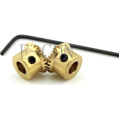 2pcs 0.5M 20T Metal Umbrella Tooth Bevel Gear Helical Motor Gear 20 Teeth 3mm/4mm Bore