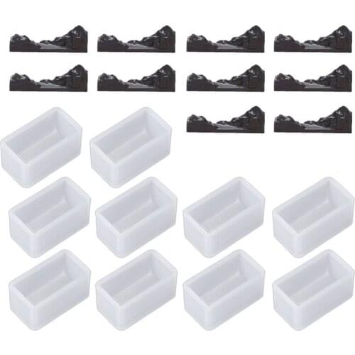 20Pcs DIY Sandalwood Natural Unfinished Irregular Mountain River Wood Pendant Resin Castings Mold Epoxy Resin Art Crafts