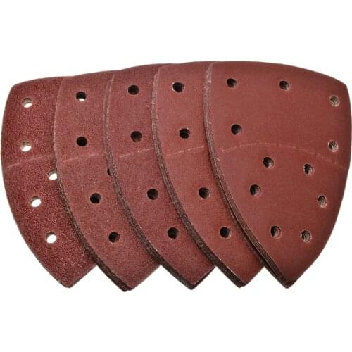 20pcs 11 Hole Sanding Sheet Sandpaper Mixed Grit Hook Loop Abrasive Tools for Polish Machine