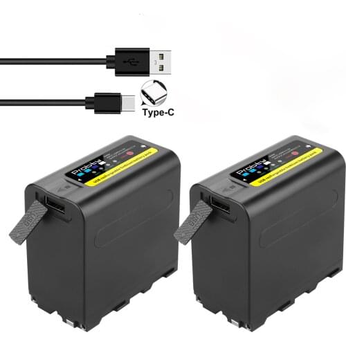 2x 8800mAh NP-F980 NP-F970 NP F960 F970 F960 Battery for Sony F960 F550 F570 QM91D NP-F975 NP-F950 NP-F930 CCD-RV100 Batteries