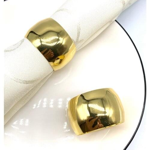 4pcs Chinese Napkin Buckle Cloth Round Napkin Holder Christmas Party Wedding Dinner Decoration Western Restaurant Table Supplies