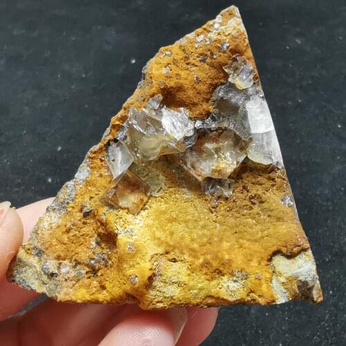 46.8gNatural rare transparent fluorite mineral specimen and stone decoration crystal healing energy QUARTZ GEM