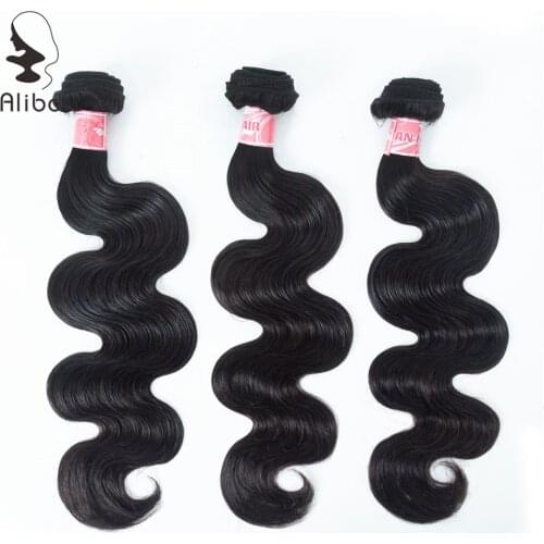 Alibd Body Wave Human Hair Weave Brazilian Remy Hair 3pcs/lot Natural Color Free Shipping Double Weft Human Hair Bundles