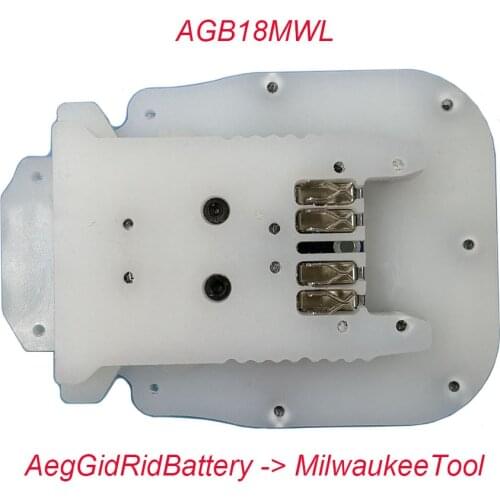 ARB18MWL Power Tool Adapter Converter Use AEG RidGid 18V Li-ion Battery on Milwaukee 18V M18 Electric Drill Hammer Screwdriver