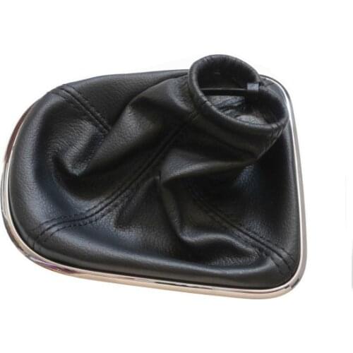 Car Styling Shift Gear Knobs Gaitor Leather Boot With Chrome Frame For CHEVROLET CRUZE 2008-2012 Auto Accessories
