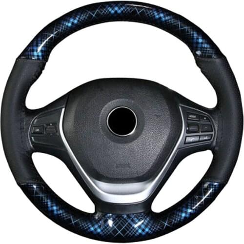 Car Steering Wheel Cover DIY 37cm/38CM Leopard texture artificial leather Comfortable and wear-resistant With Needle Thread