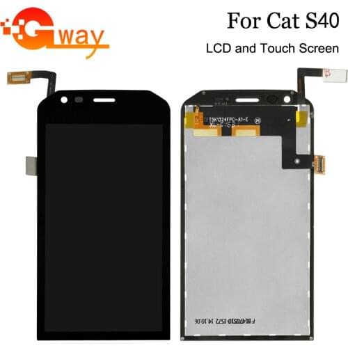 Black For 4.7" Caterpillar CAT S40 LCD Display with Touch Screen Digitizer Assembly Phone Replacement For CAT S40 With Tools