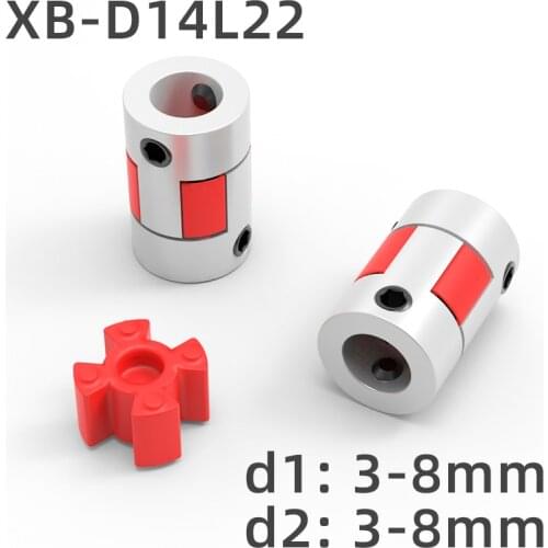 Ball Screw Coupling Diameter 14mm Length 22mm Plum Shaped Flexible Shaft 3/3.17/4/5/6/6.35/8mm Coupler Encoder Stepper Motor