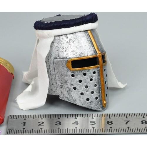 FP004 1/6 Scale Soldier Knight Helmet Long Sword Alloy Toy Model 12 Inch Action Soldier Scene Props Character Scene Accessory We
