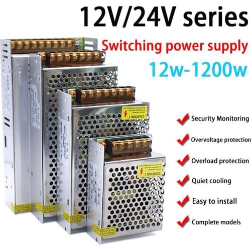 Switching Power Supply Light Transformer AC 110V 220V To DC 5V 12V 24V 48V Power Supply Source Adapter For Led Strip CCTV