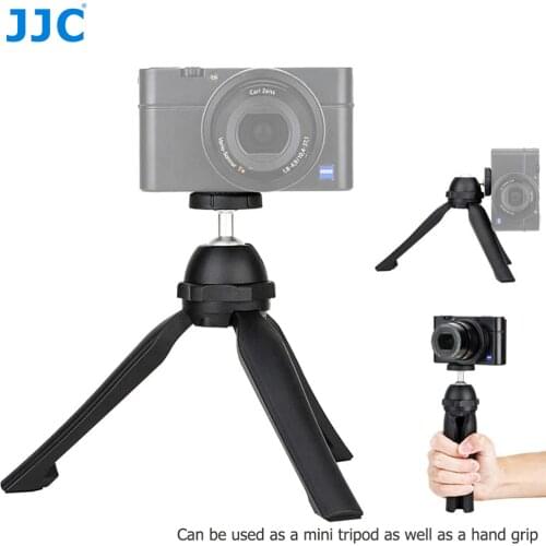 JJC Mini Tabletop Handheld Tripod Stand for Sony ZV-1 ZV1 RX100 VII A6000 A6300 A7 III A7R IV Canon RP Fuji XT3 XT30 Nikon Z50