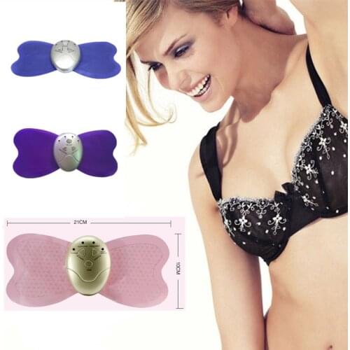 21cm Big Butterfly Massage Pad Ab Gym Abdominal Trainer Electric Therapy Massager Sticker Slimming Muscle Stimulator Weight Loss