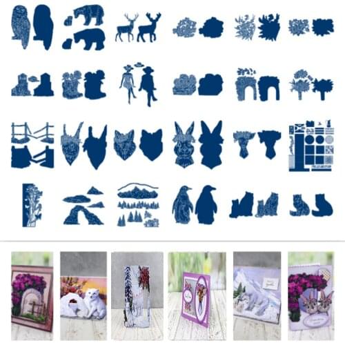 Sunflower Animal Metal Cutting Dies Mold Scrapbook Embossed Paper Card Photo Stencil Album Craft New Arrival in 2021 Template